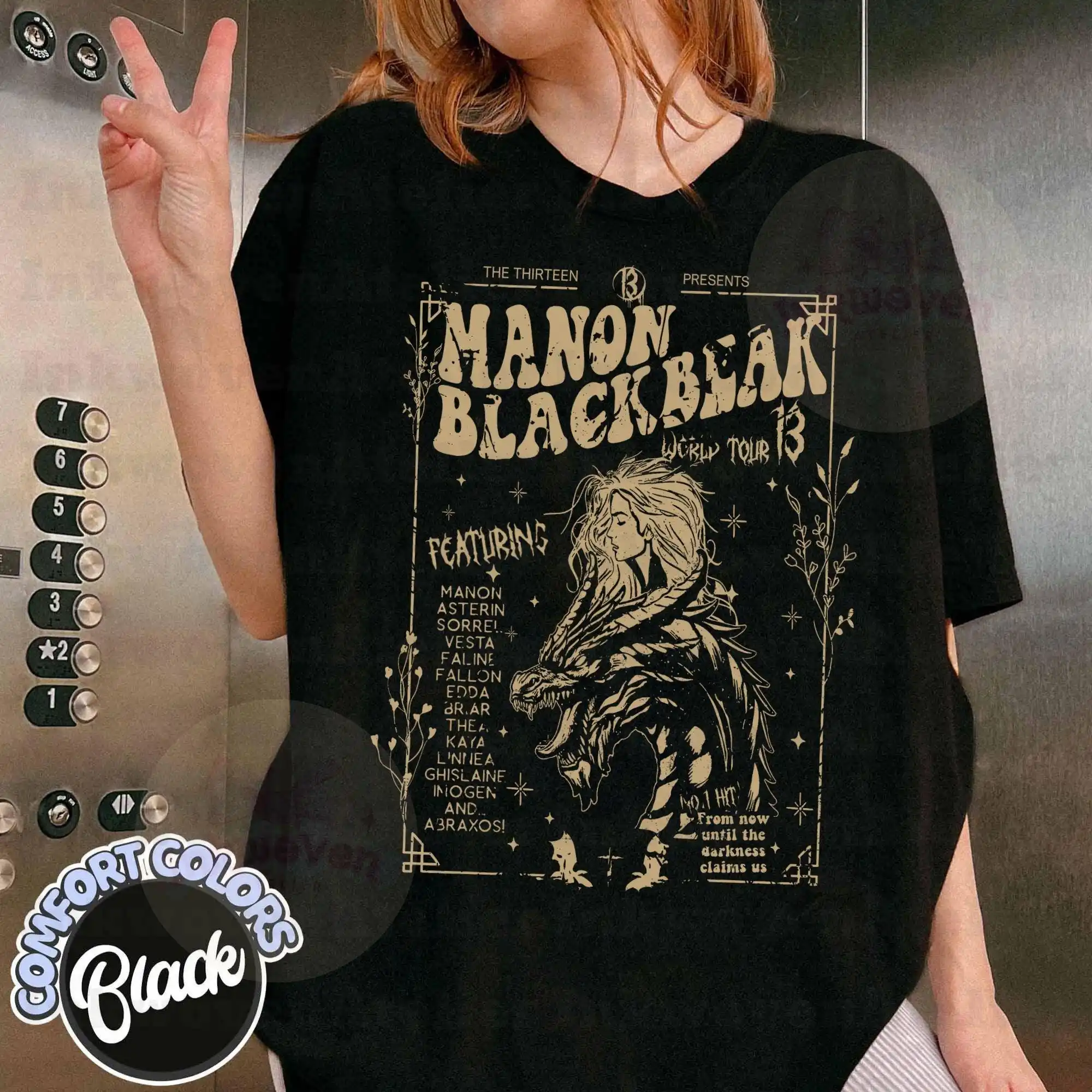 Vintage Manon Blackbeak Shirt, Throne of Glass Tee , The Thirteen TShirt, Abraxos Shirt, Throne of Glass Tshirt