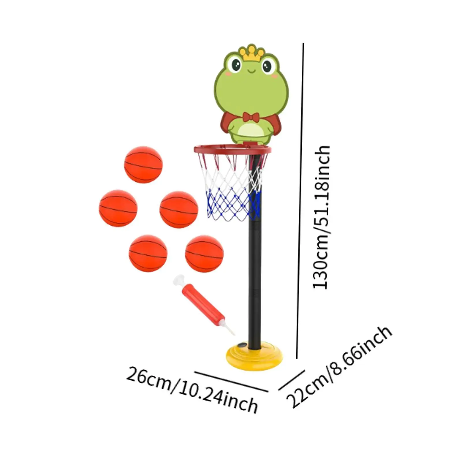 Kinder-Basketballkorb-Set, Basketball-Ständer, Korb für den Rasen von Indoor-Mädchen