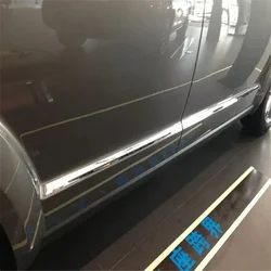 WELKINRY For Dodge JC Journey 2009-2020 Fiat Freemont ABS Chrome Outer Car Body Door Side Moulding Bar Cover Trim