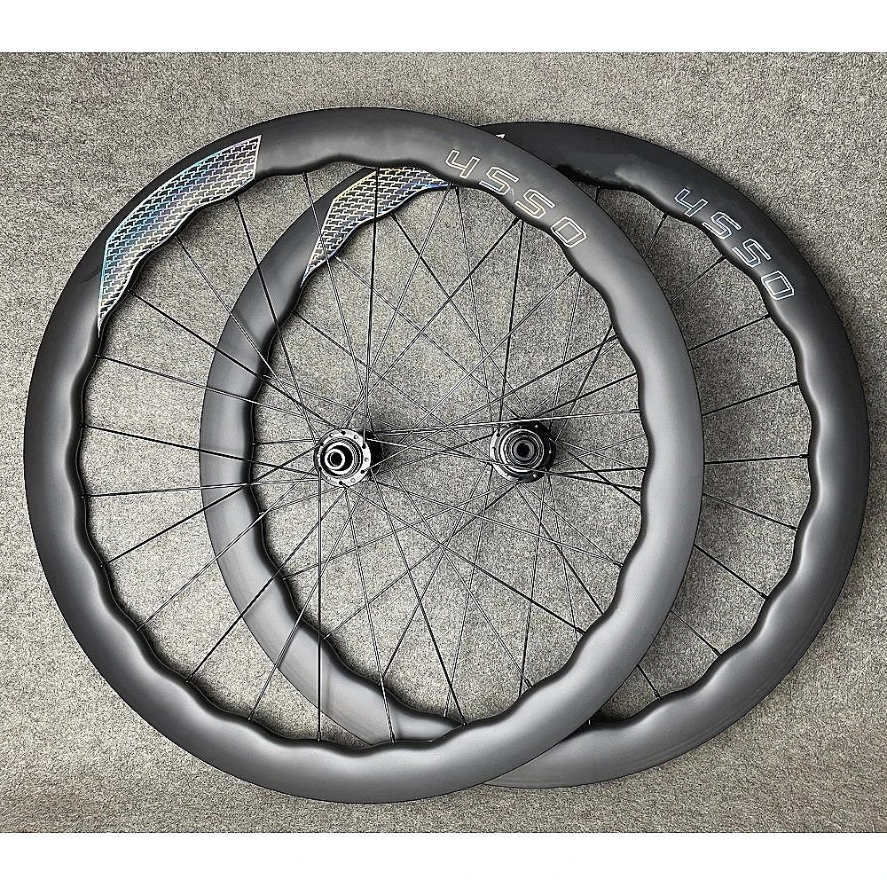 

4550 700c Carbon Road Bike Wheels Bicycle Wheelset Disc Brake 28mm*50mm Clincher Tubeless UD Wheel Glossy Matte Customized DPD