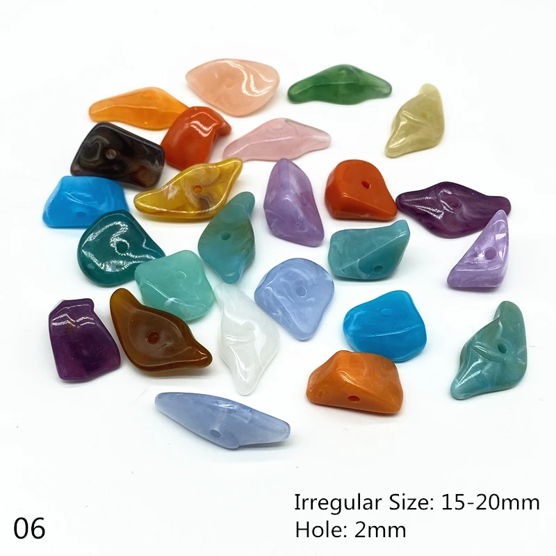 حبات أكريليك مقلدة لصنع المجوهرات ، ألوان مختلطة ، حجر طبيعي ، تأثير السحب ، سوار وإكسسوارات قلادة تصنعها بنفسك ، 10 ks