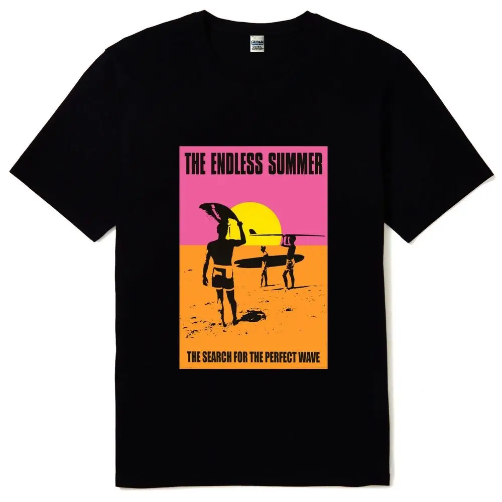 

New The Endless Summer Movie Short Sleeve Black T shirt Sizes S 5XL