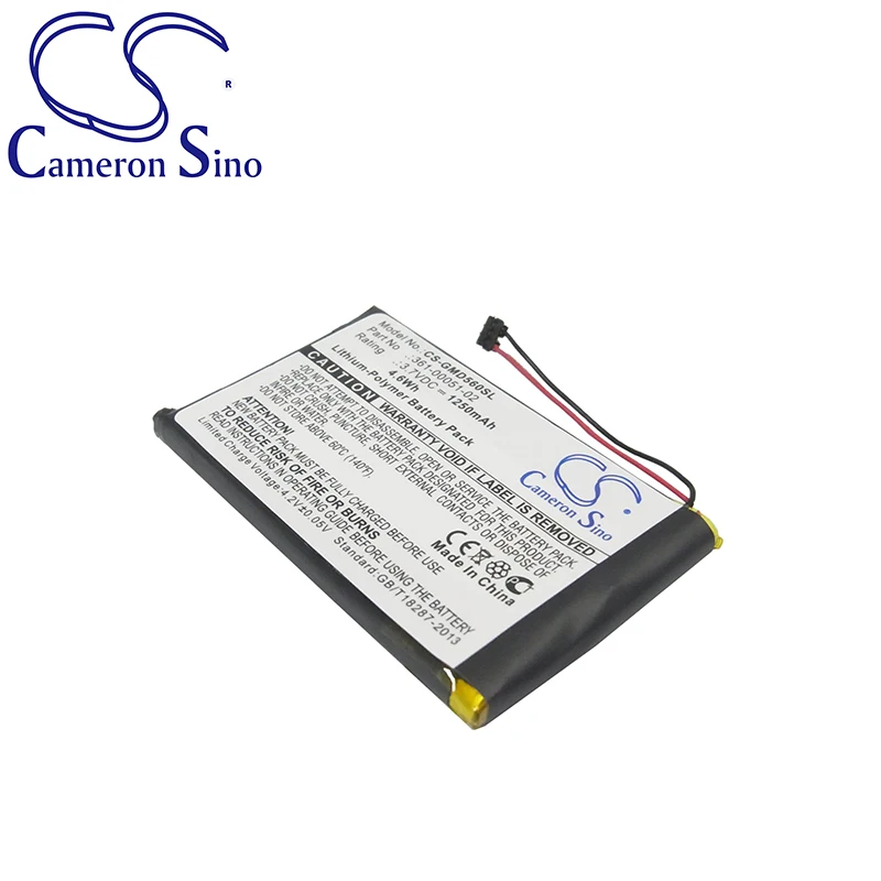 Аккумуляторная батарея CameronSino для Garmin дезель 560LMT дезель 560LT дезель 650LM SAT NAV nuvi 52LM 5 ''Подходит для 361-00051-02, Аккумулятор для GPS