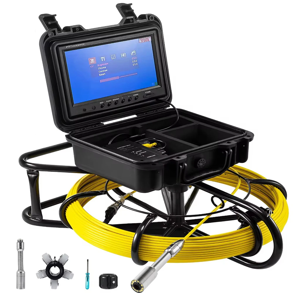 Wholesale Price 20m-160m Sewer Pipe Inspection Camera With 9Inch Screen and 23mm Camera Head