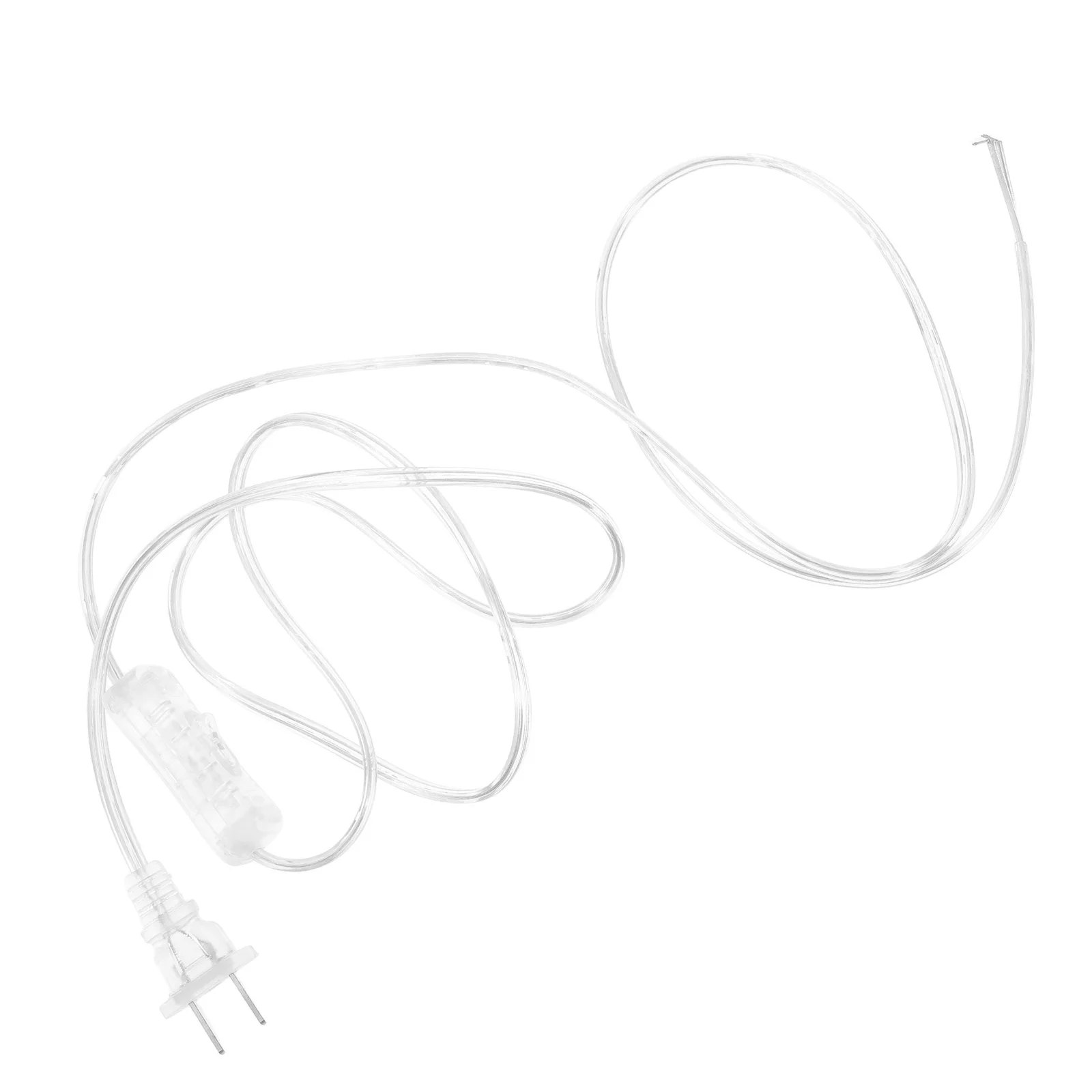 

Clear Lamp Cord Switch Transparent Power Cable Ideal Household DIY Lamp Projects Replacement 18 Meter Long Light Extension Cord