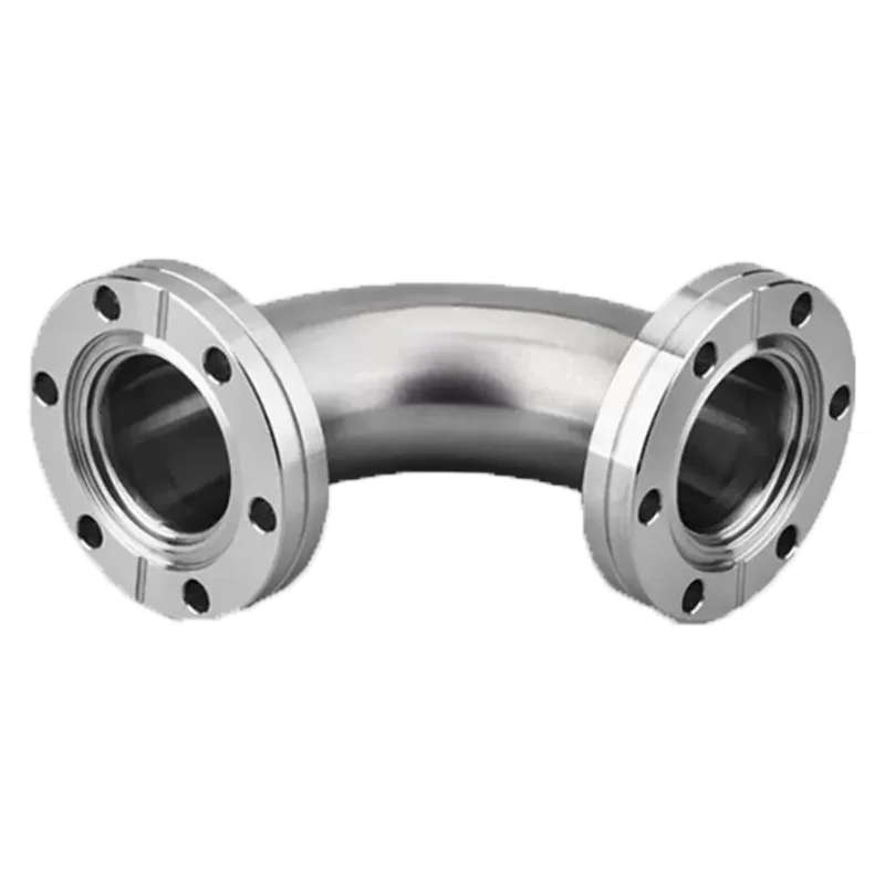 Il raccordo flangiato a croce 2 ultra alto CF a 3 vie in acciaio inossidabile SS304 SS316L può essere ruotato con vuoto per tubazioni