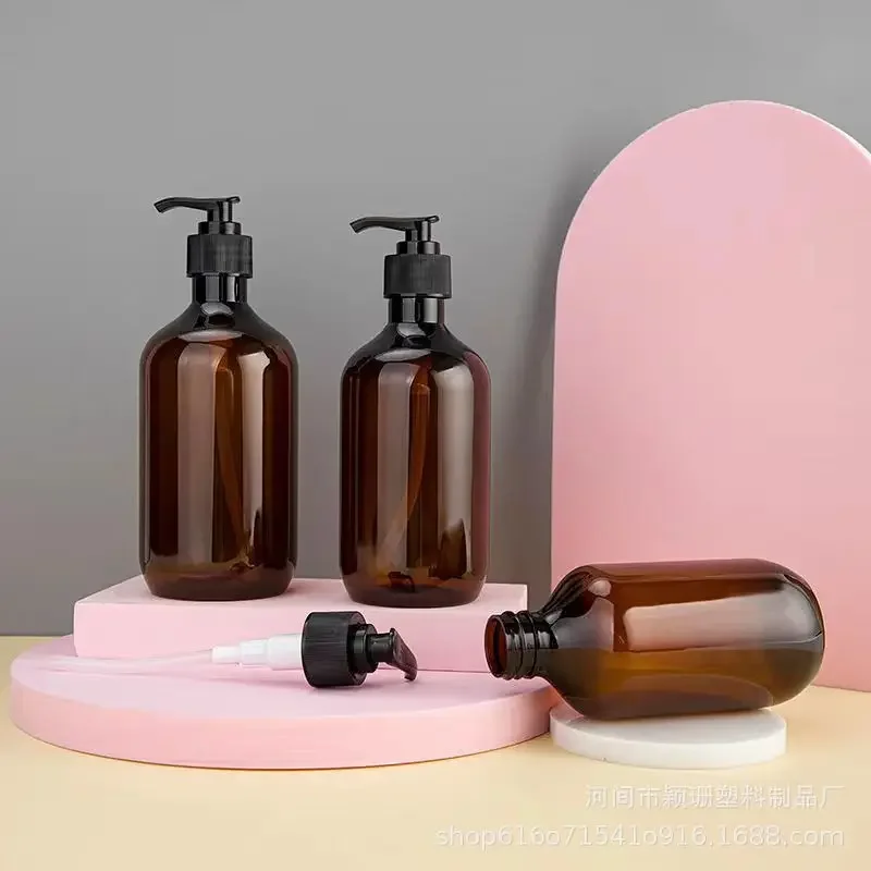 300/500 ミリリットルシャンプー詰め替えボトルポンプ容器プラスチック液体シャンプーシャワージェルボトルホームバスサプライローションボトル