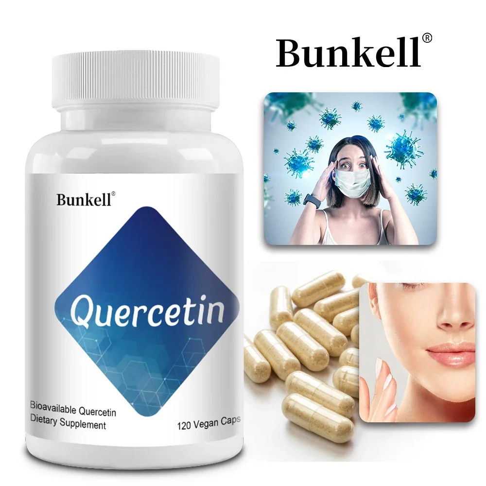 Quercetin Capsules - Bioavailable Quercetin, Antioxidant, Immune and Skin Health, Non-GMO, Gluten-Free Supplement