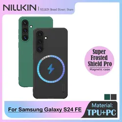 Nillkin Super Frosted Shield Magnetic Case for Samsung Galaxy S24 FE 5G, Ultra-Thin Hard PC + TPU Back Matte Cover, Shock Proof