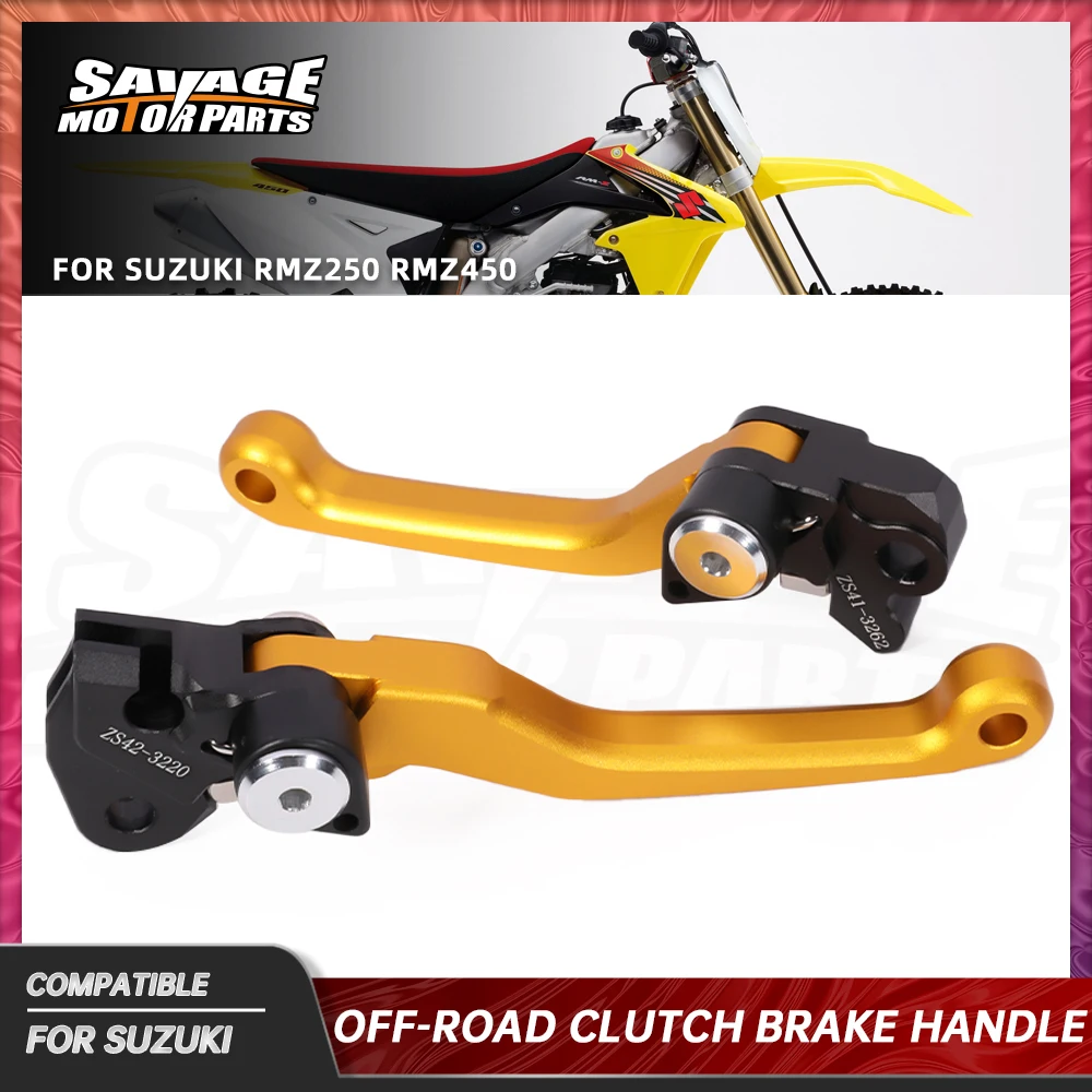 

2024 RM-Z 450 250 Off-Road Clutch Brake Lever For Suzuki RMZ250 RMZ450 Motorcycle Accessories Dirt Bike Front Control Handles