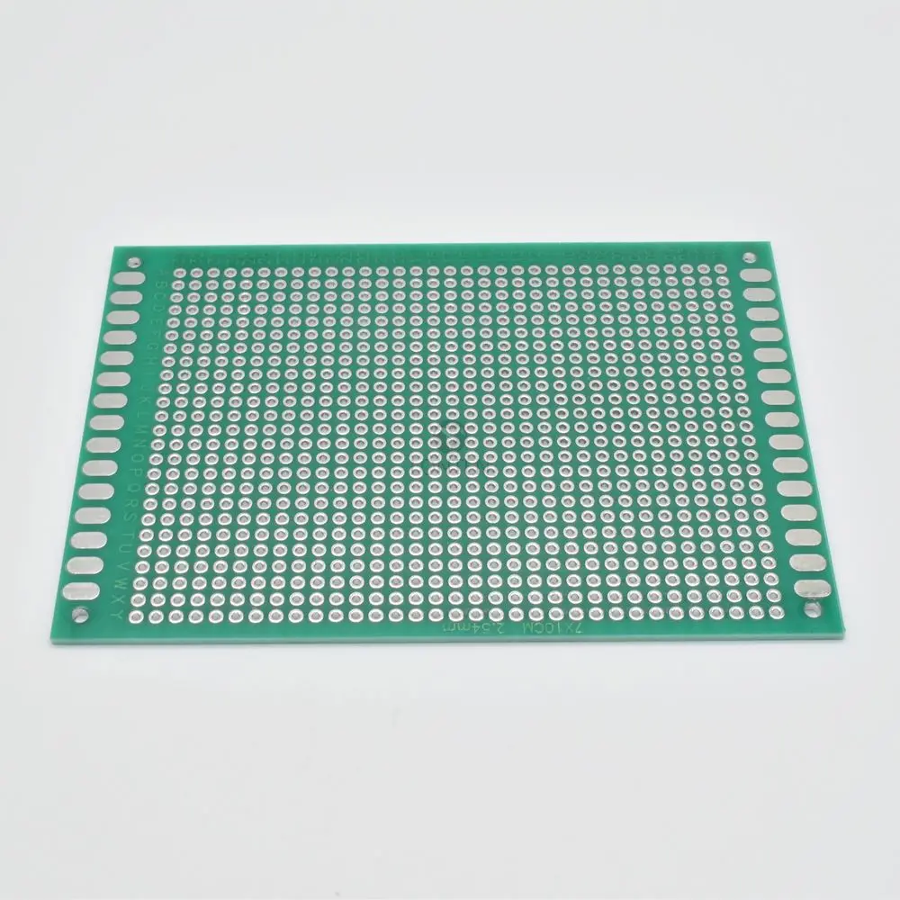 Dupla face Spray Tin Plate, PCB Circuit Board, Green Fibra De Vidro De Óleo, Universal Board, 7x10cm, LT00118