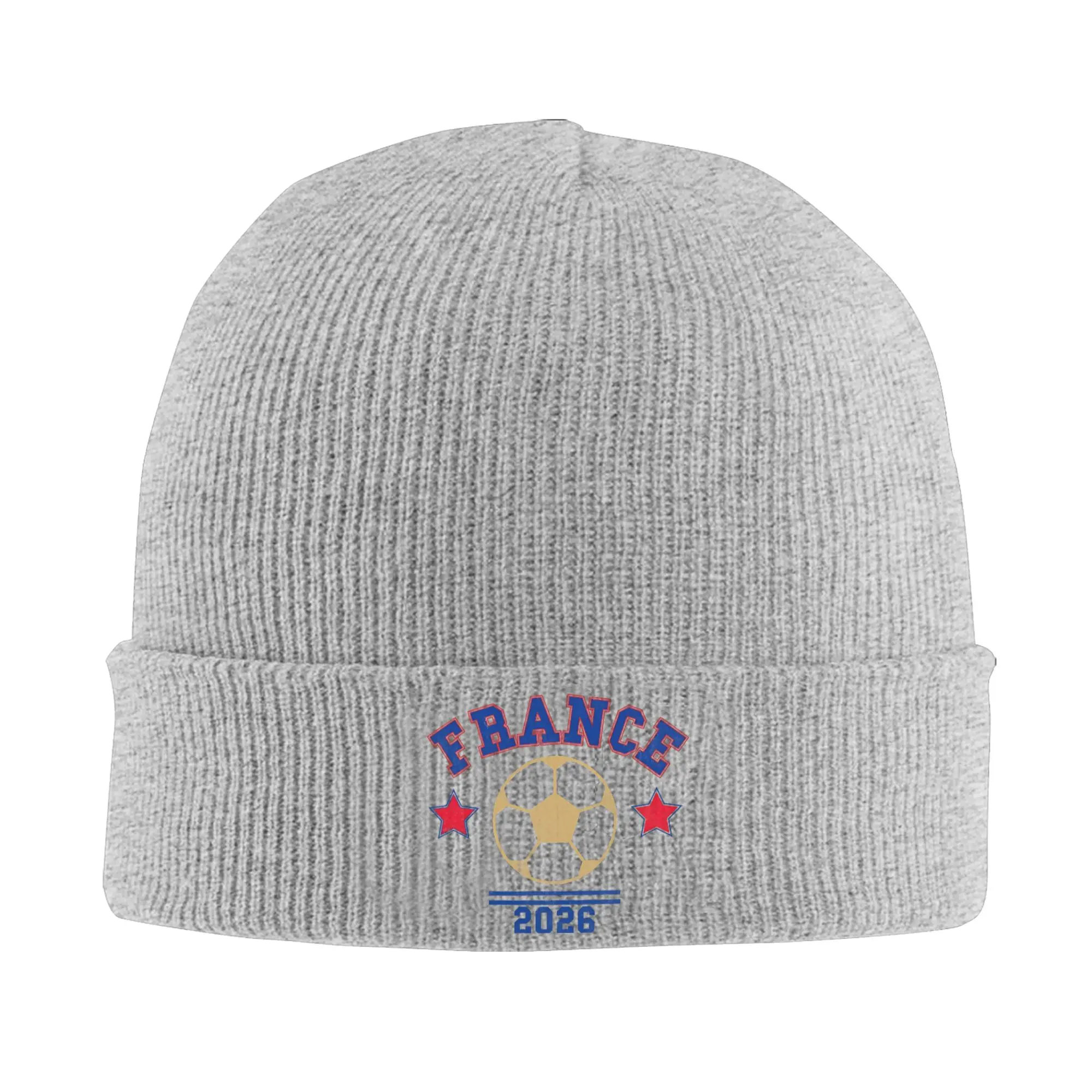 France 2026 Vintage Soccer Bonnet Hats  Beanie Hats Autumn Custom Knitting Hat Funny Unisex Adult Outdoor Sport Head Wrap Cap