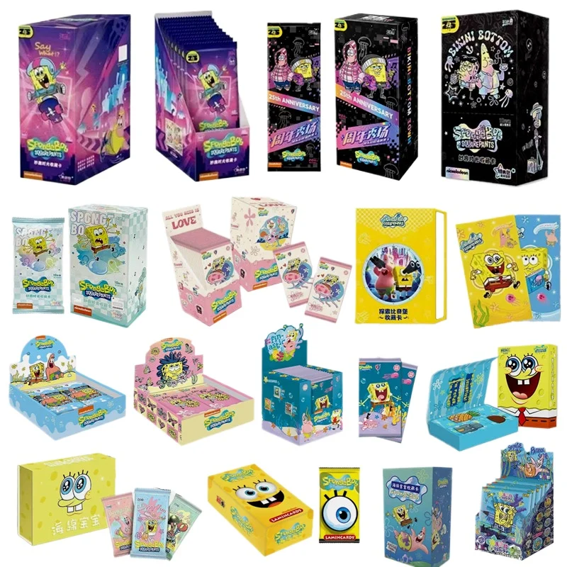 

Anime SpongeBob SquarePants Mystery Box Polaroid Card Collection Trading Card Bikini Beach Patrick Star Children's Gift