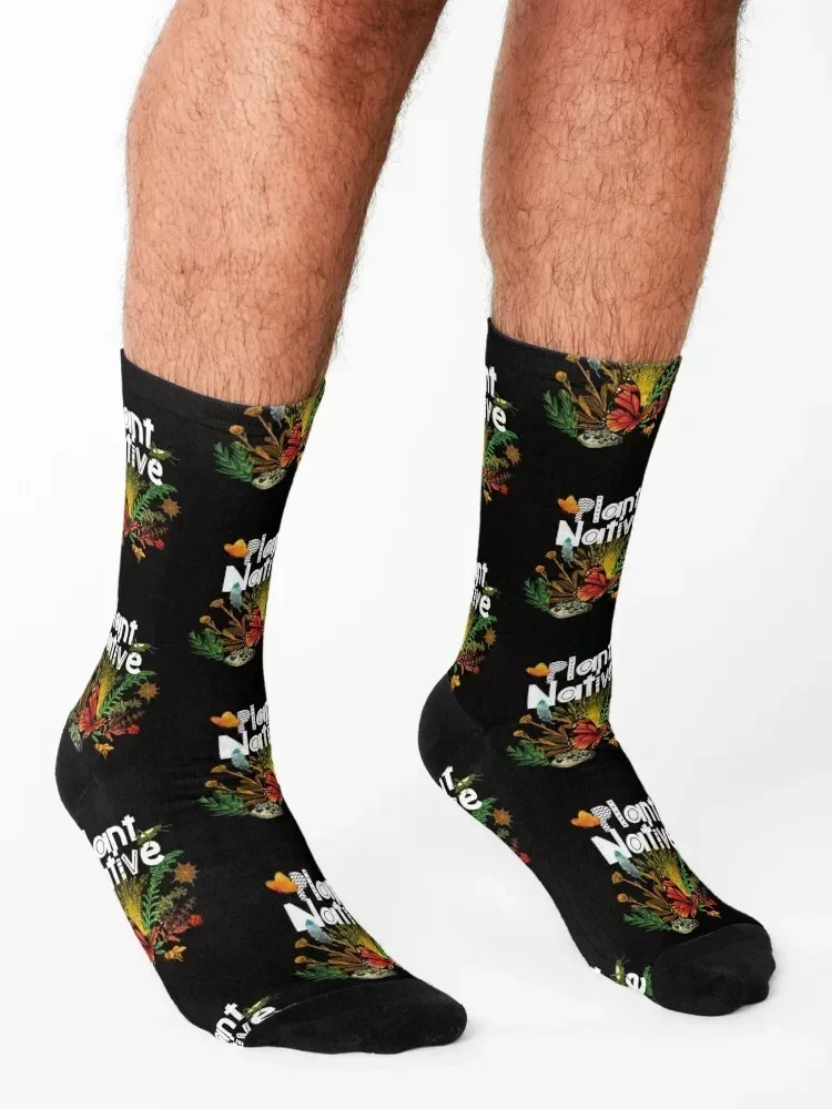 Plant Native Design Socks man Toe sports Sports Men Socks Luxury Brand Women's