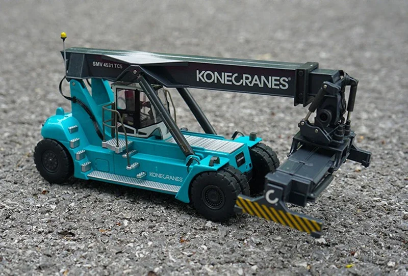 Diecast 1:50 KONECRANES Container Reach Crane Engineering Machinery Truck Alloy Model Toy Collectible