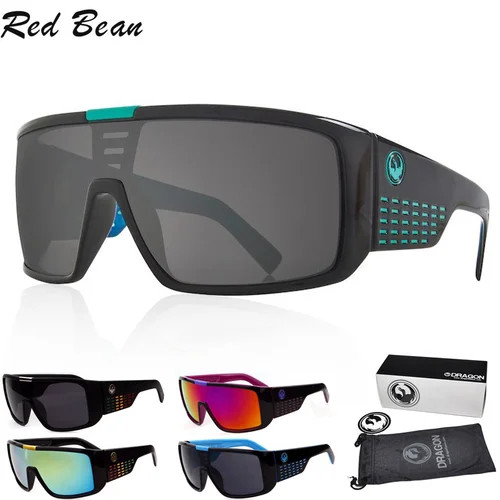 Gafas de sol de dragón de gran tamaño para hombres y mujeres, gafas de conducción con parte superior plana, gafas de sol de diseñador de marca Retro para hombres, gafas de sol femeninas UV400