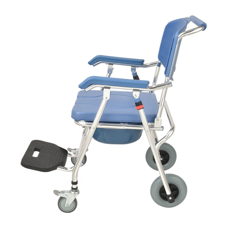 

High quality Commode seat aluminum shower commode chair wheels for adult old people