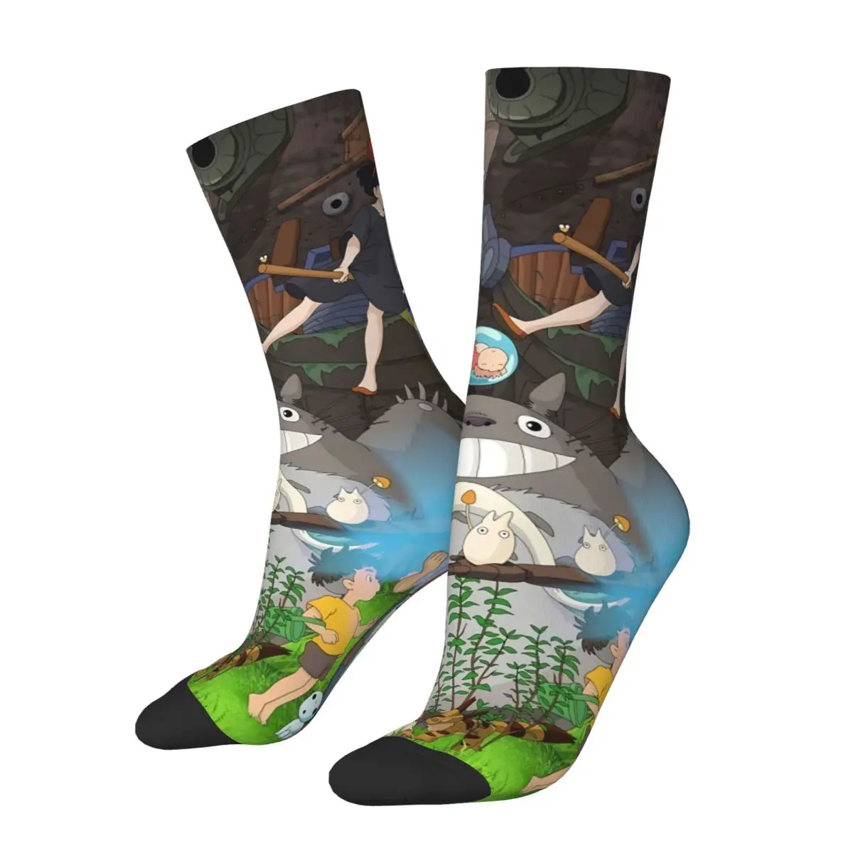 

Носки с символикой аниме походные носки до середины икры с 3D принтом для мальчиков и девочек