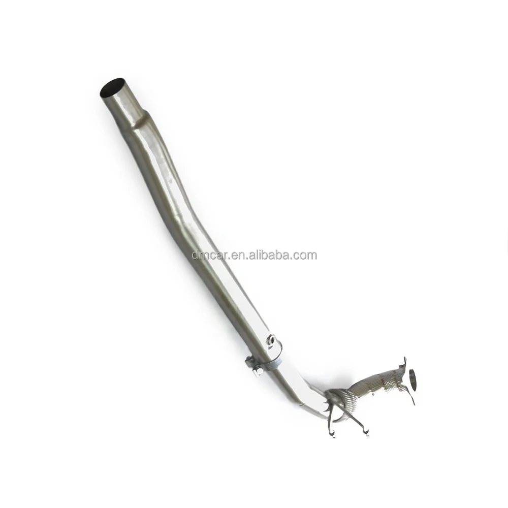 Stainless Steel Straight Exhaust System Free Flow Automotive Exhaust Pipe for SEAT LEON FR 2.0T Model Years 2005-2012