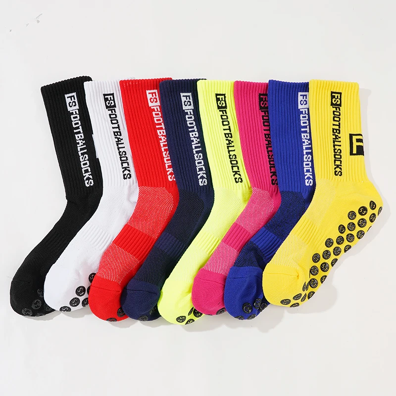 Professional Sports Football Socks Anti-slip Socks With Glue On The Sole Towel Bottom Thickened Cushioning Mid-tube Socks