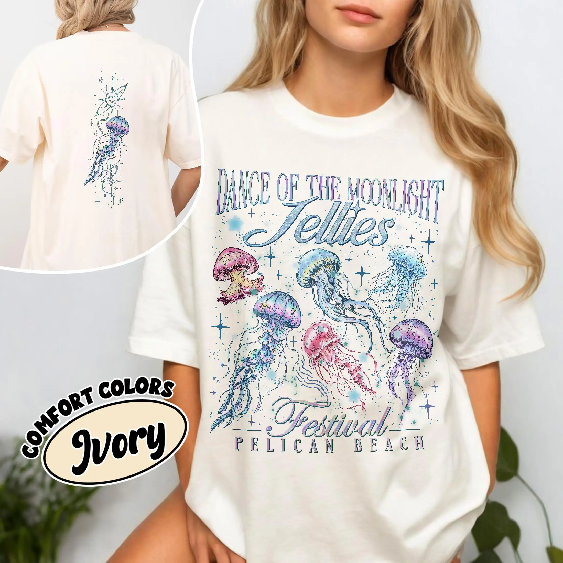 Moonlight Jellies Festival Colors Shirt, Pelican Town Game Tee, Jelly Fish Shirt, Gamer T-Shirt