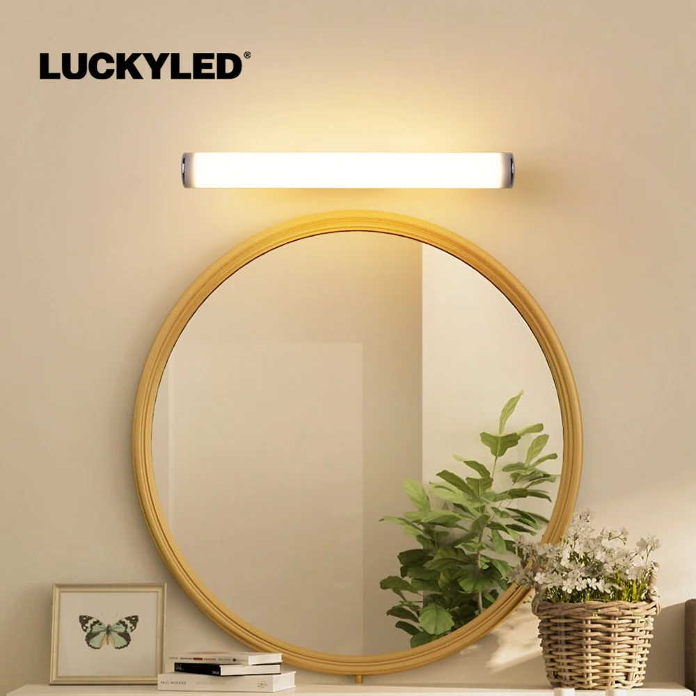 LUCKYLED LED Vintage Mirror Light Indoor Wall Light Wall Lamp Picture Light Mirror Light Nordic