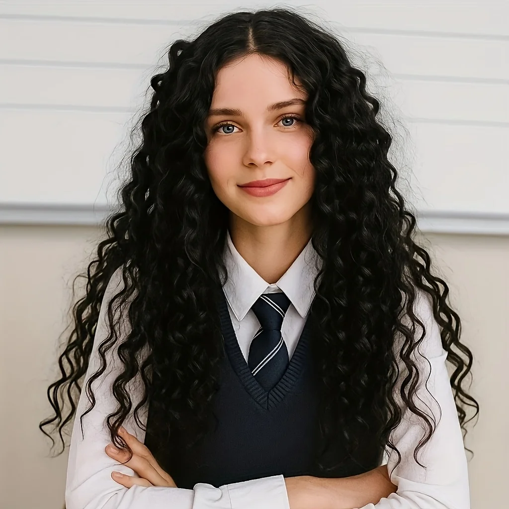 

26-дюймовые парики, кукурузные волосы, вьющиеся длинные волосы, маленький африканский парик, синтетический парик, небольшой вьющийся парик, для ежедневного использования