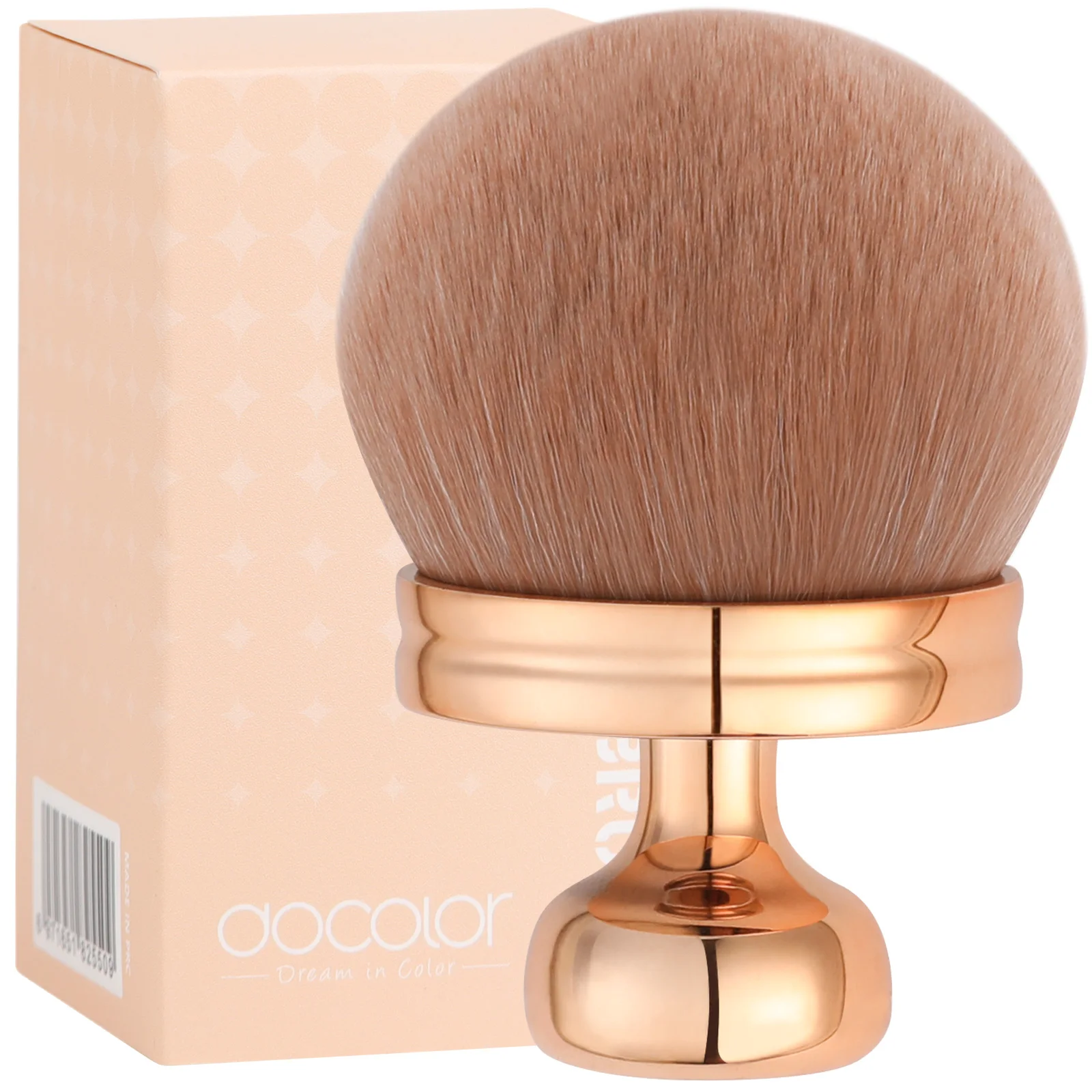 Docolor-brocha autoabbrada Extra grande para maquillaje corporal, brocha Kabuki para resaltar en polvo, crema solar autobronceadora portátil para cara