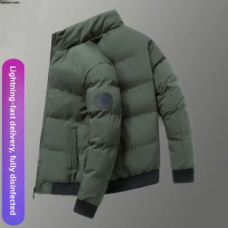 Men's Thickened down Cotton Jacket Winter Casual Style Youth Outerwear Fashionable All-Match Cotton Coat Top