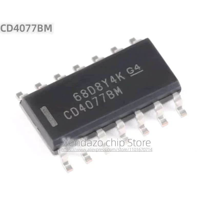 10pcs/lot CD4077BM96 CD4077BM SOP-14 package Original genuine 4-channel 2-input NAND gate Logic chip