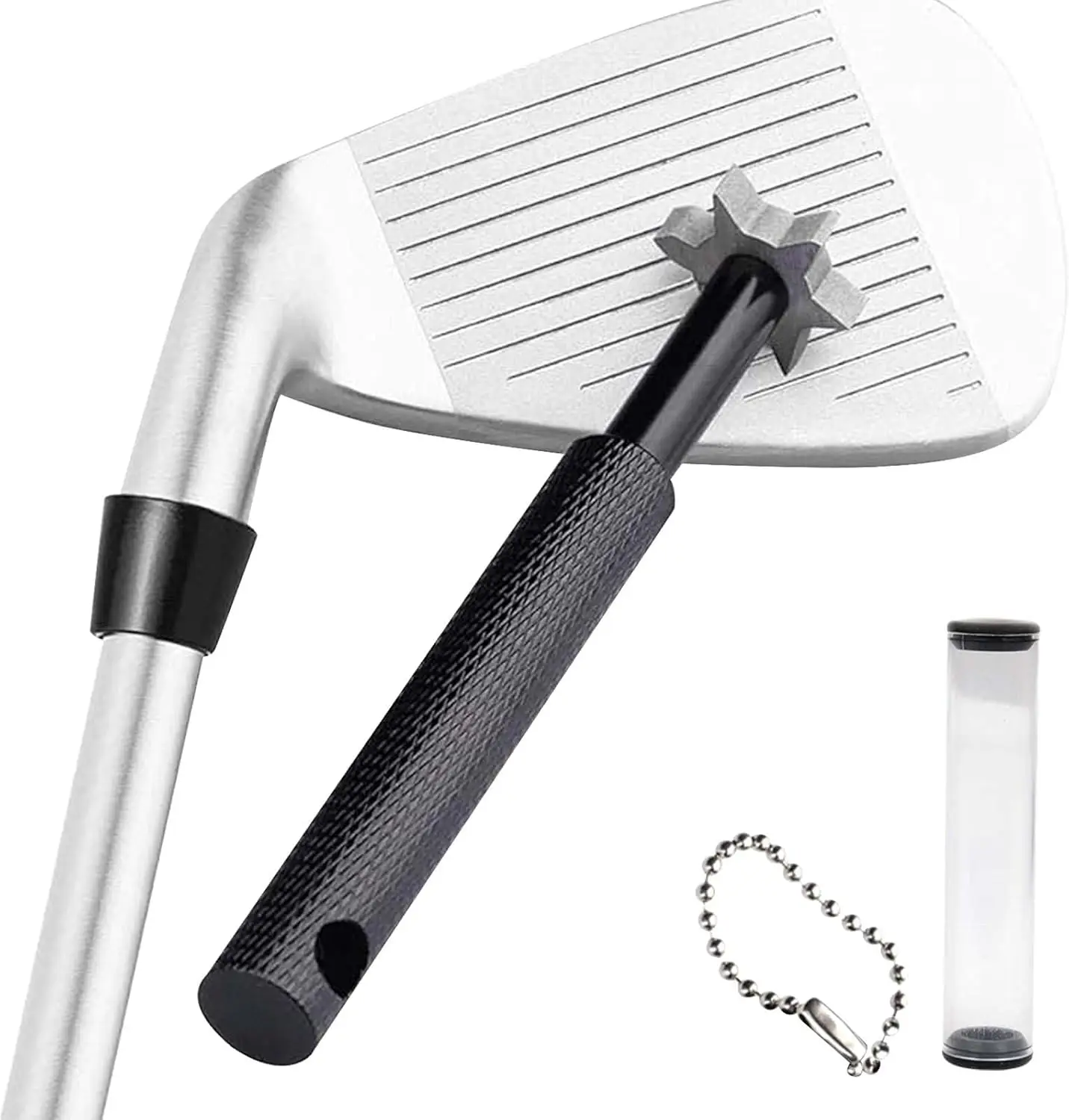 مبراة نادي الغولف أداة شحذ نادي الغولف مبراة نادي الغولف رئيس إسفين قوي سبيكة إسفين شحذ قطع 6 ألوان #3