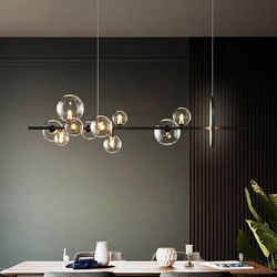 Moderno lampadario a soffitto a Led nero minimalismo casa sala da pranzo lampada a sospensione cucina soggiorno tavolino lampada a sospensione