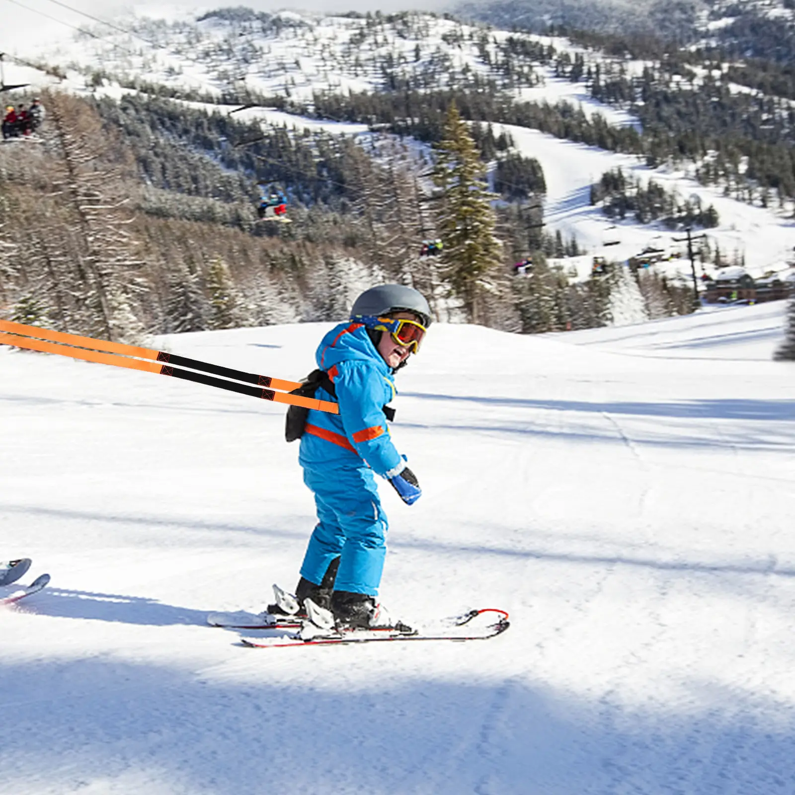 

Комплект лыжных ремней: легкий страховочный ремень для обучения катанию на лыжах и сноуборде, предотвращающий падения, вспомогательное средство для катания