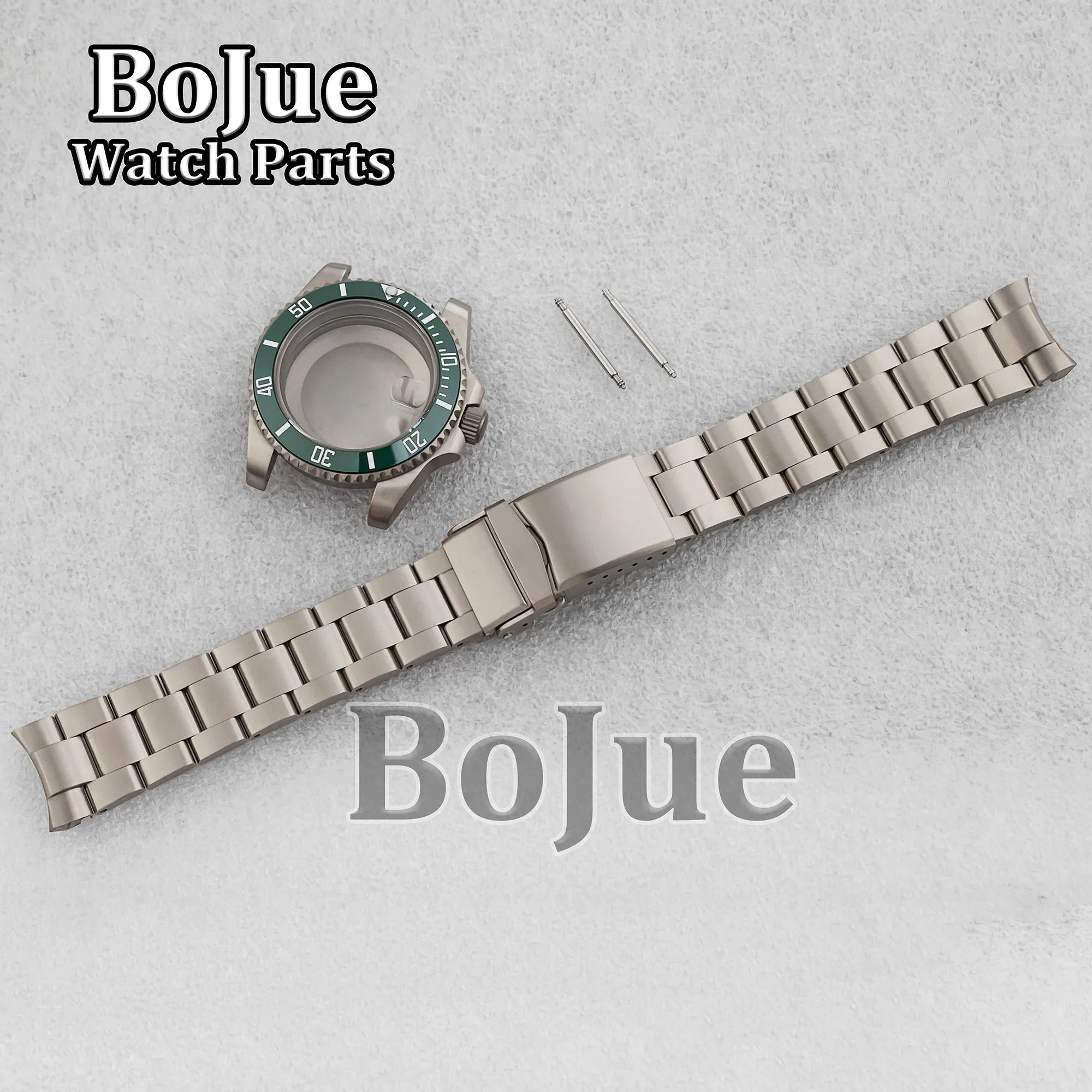 Caixa de relógio de titânio pulseira 40mm caixa de titânio para nh35 nh36 eta2824 movimento sub gmt iate acessórios de relógio peças mod