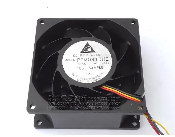 Delta 9238 12V 6.00A PFM0912HE  9CM High speed Violence Max Airflow Rate Server Booster Fan