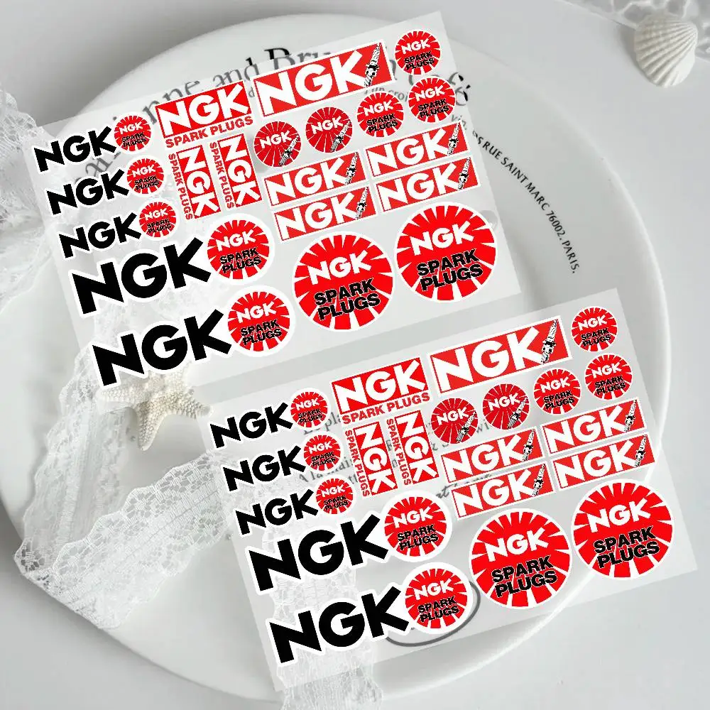 NGK Spark Plug Car Sticker Moto Sticker Auto Body Bumper Windows Motorcycle Laptop Walls Vinyl Film Decal Car Tuning Accessories