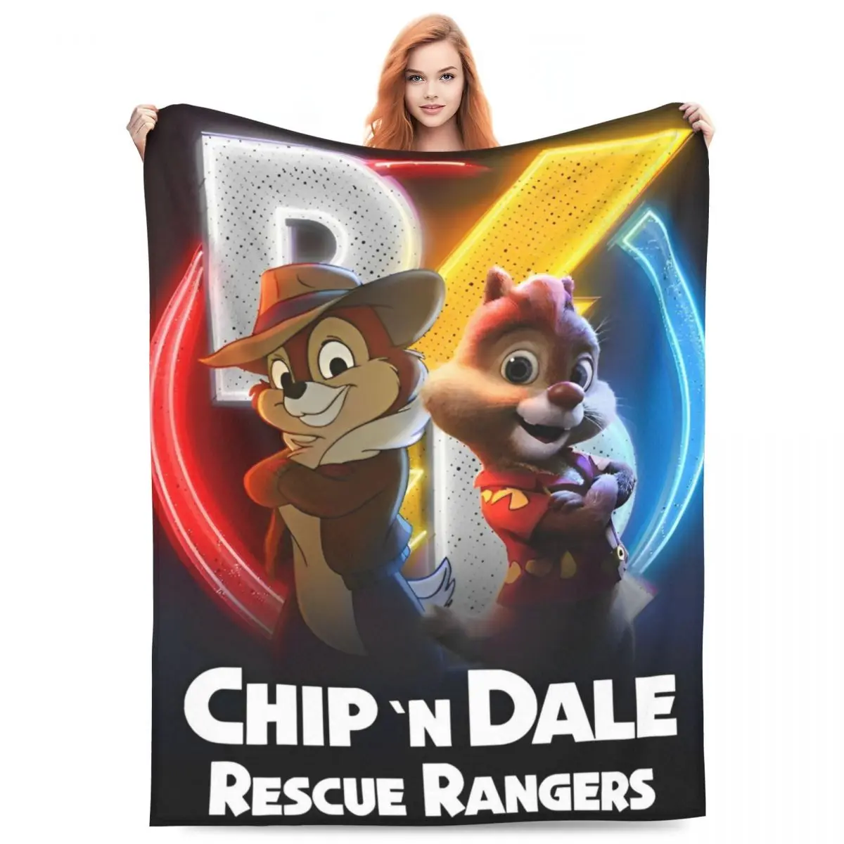 Chip 'n' Dale Rescue Rangers Blankets Adventure Comedy Flannel Awesome Warm Throw Blanket for Home Restaurant Summer