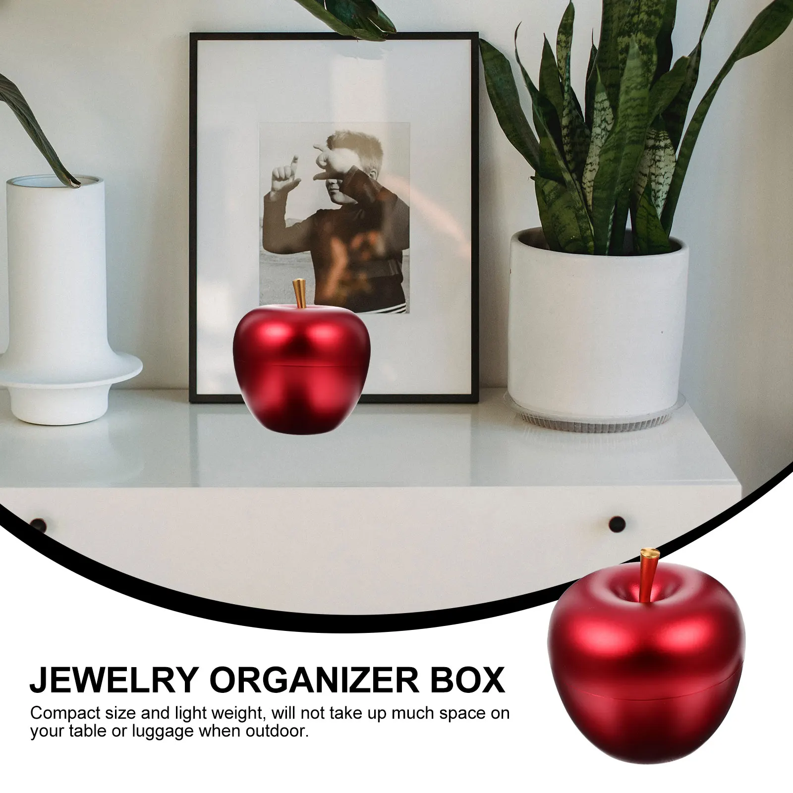 

Aluminum Alloy Jewelry Storage Box Dustproof Lightweight Earrings Necklaces Bracelets Organizer Case Desktop Trinket Box Gift