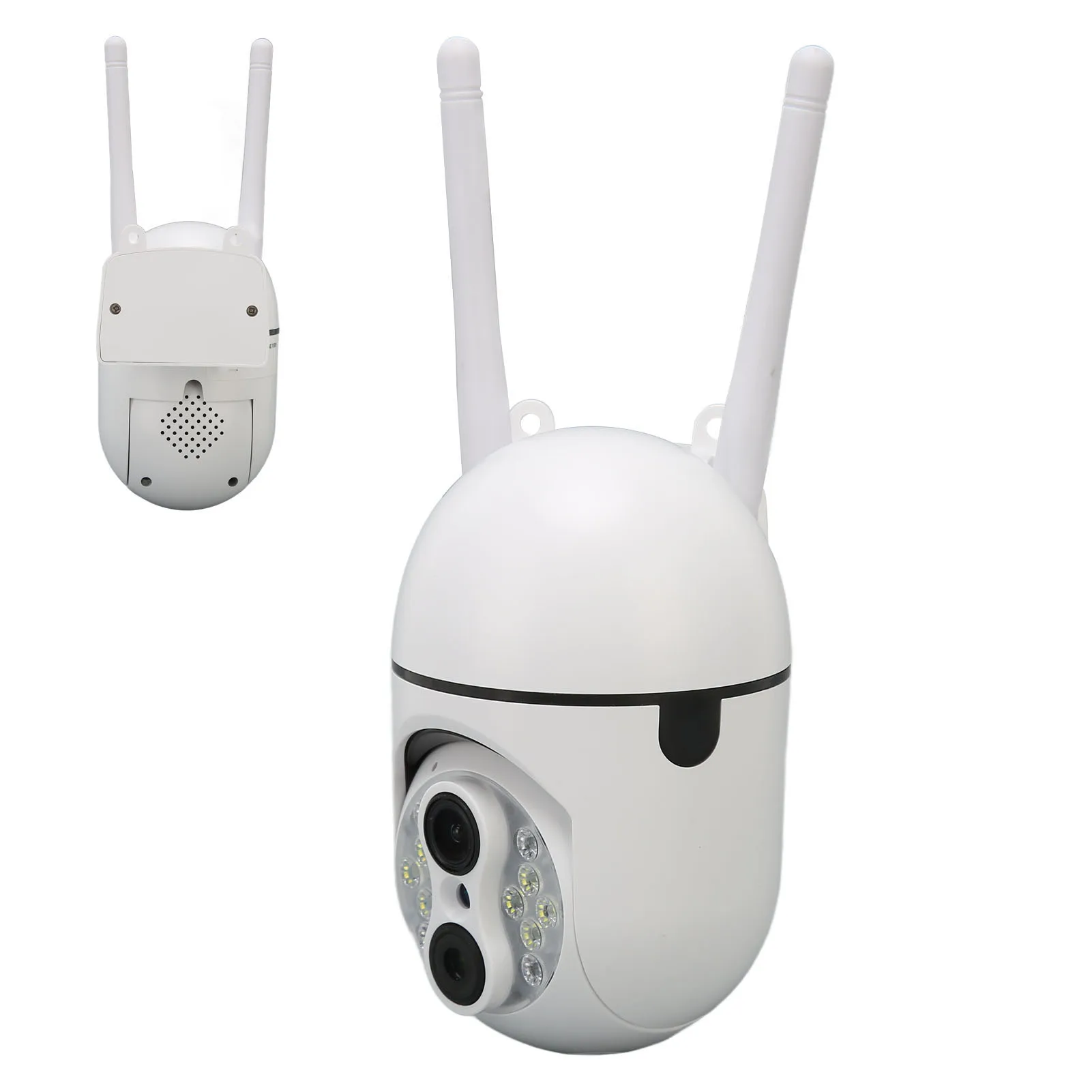 Outdoor-Überwachungskamera Dual Len 1080P HD WiFi-Überwachungskamera PTZ-Rotation Motion Tracking Multi-Benutzer-Sharing Zwei-Wege-Audio