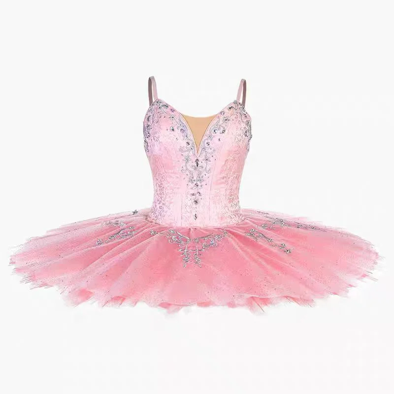 2025 فستان باليه بلوبيرد فضي خرافي فستان المنافسة GDC زي أداء احترافي مخصص