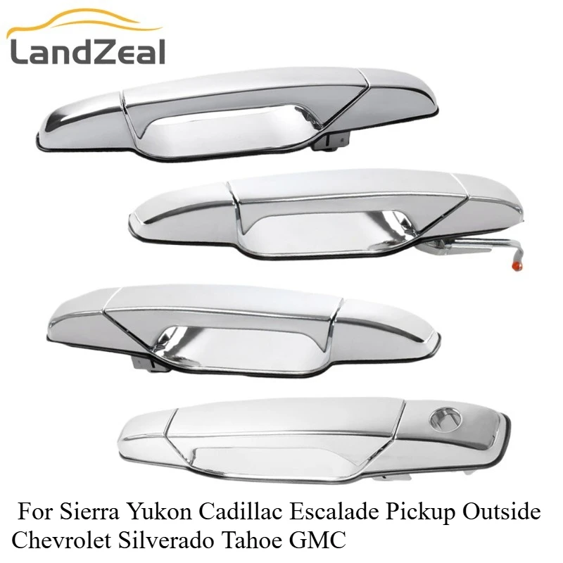 

5960521 259605226 Внешняя хромированная дверная ручка для Sierra Yukon Cadillac Escalade Pickup снаружи Chevrolet Silverado Tahoe GMC