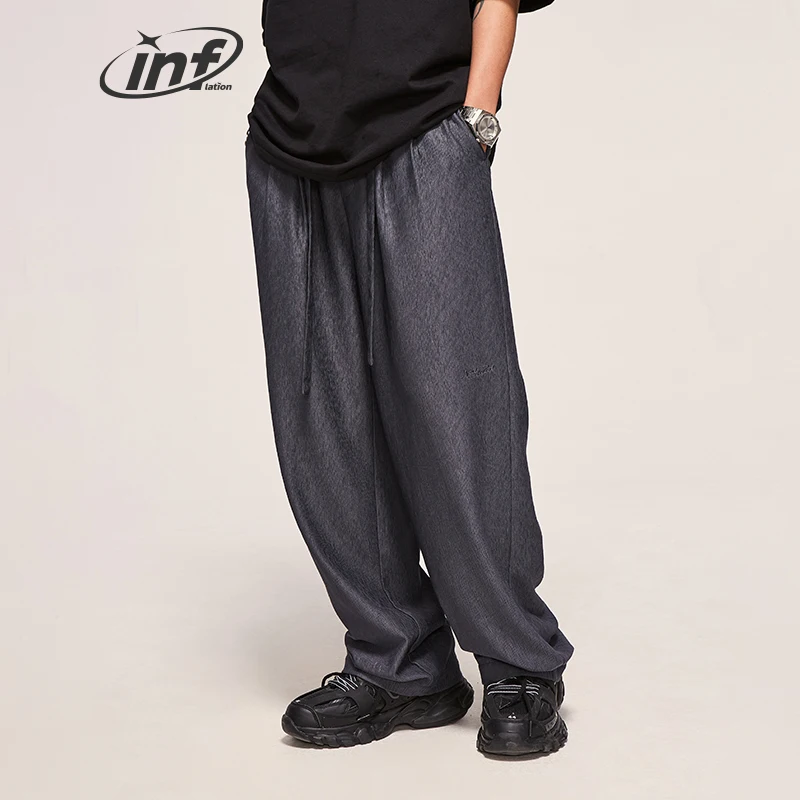 INFLATION Solid Color Multi Pockets Cargo Pants