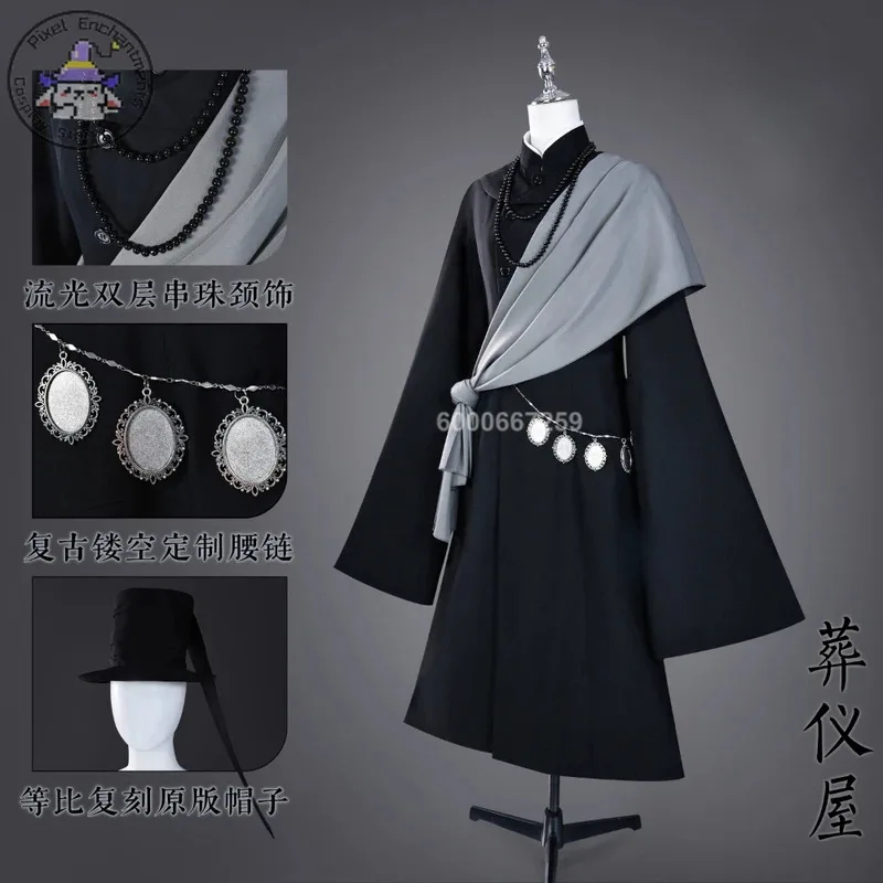 Hot Butler Ciel Costume Cosplay Anime Undertaker Gioco di ruolo di alta qualità Uniforme nera per uomo Adulto Comic Con Outfitx;2'c,5.b