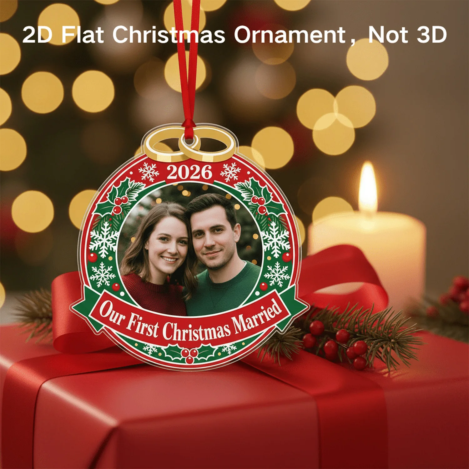 Customized photo and text Christmas decorations - these are excellent Christmas gifts to give to others.