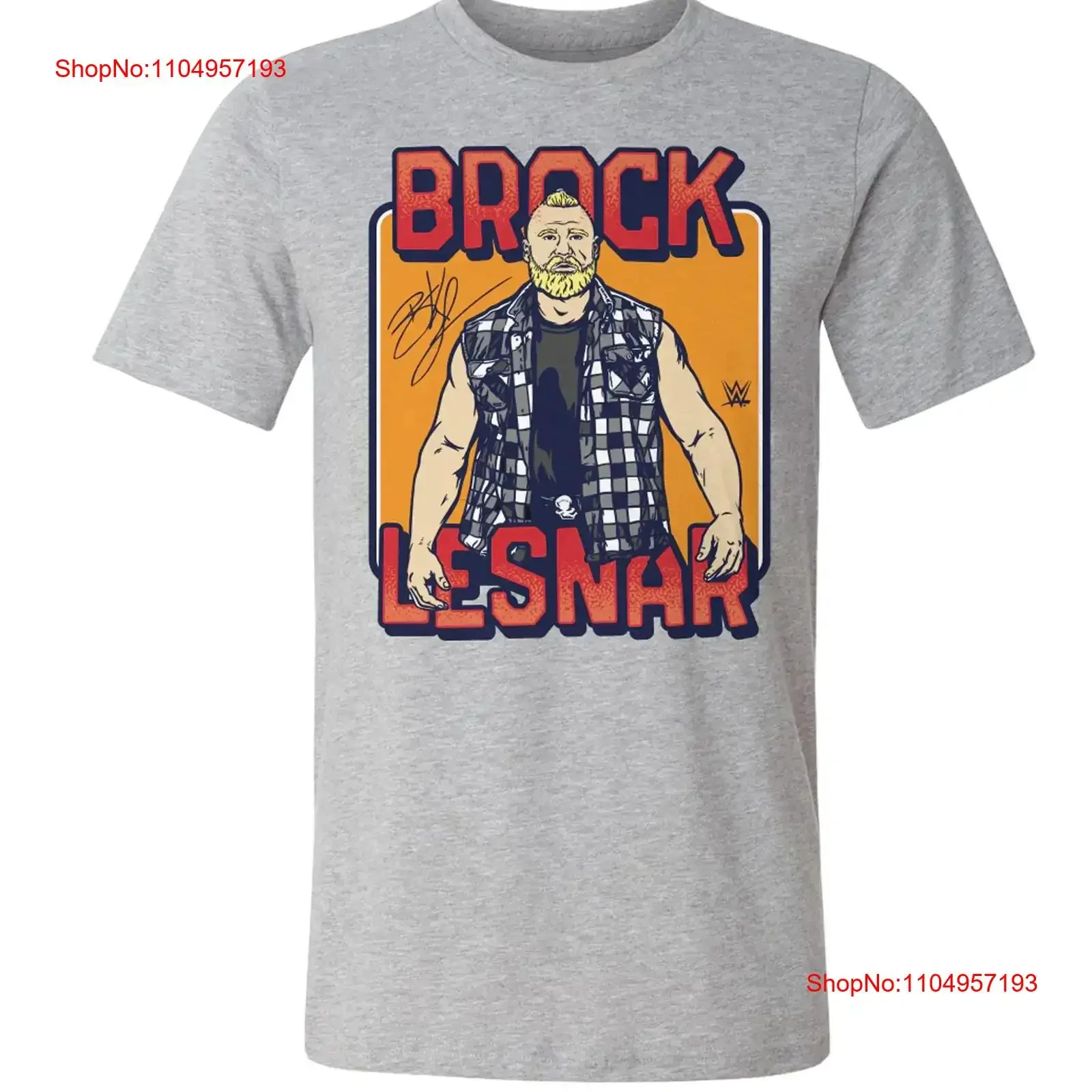 HOT NEW Brock Lesnar Wrestler T shirt grey S 5Xl JJ5245 vintage Washed Stretched Stylish homme Soft graphic Unisex