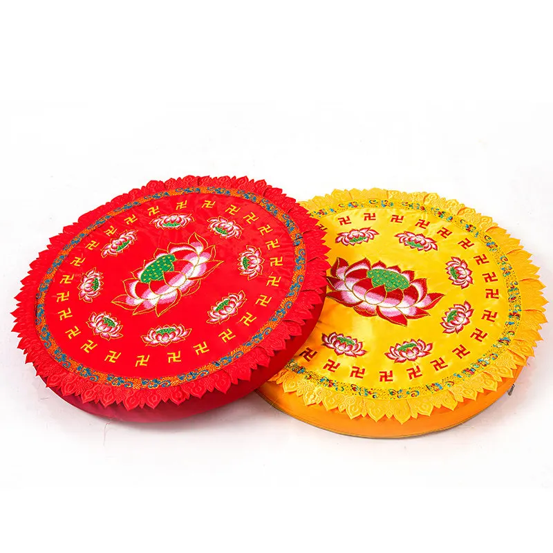 

Yjq lotus prayer kneeling mat printed meditation temple kneeling mat
