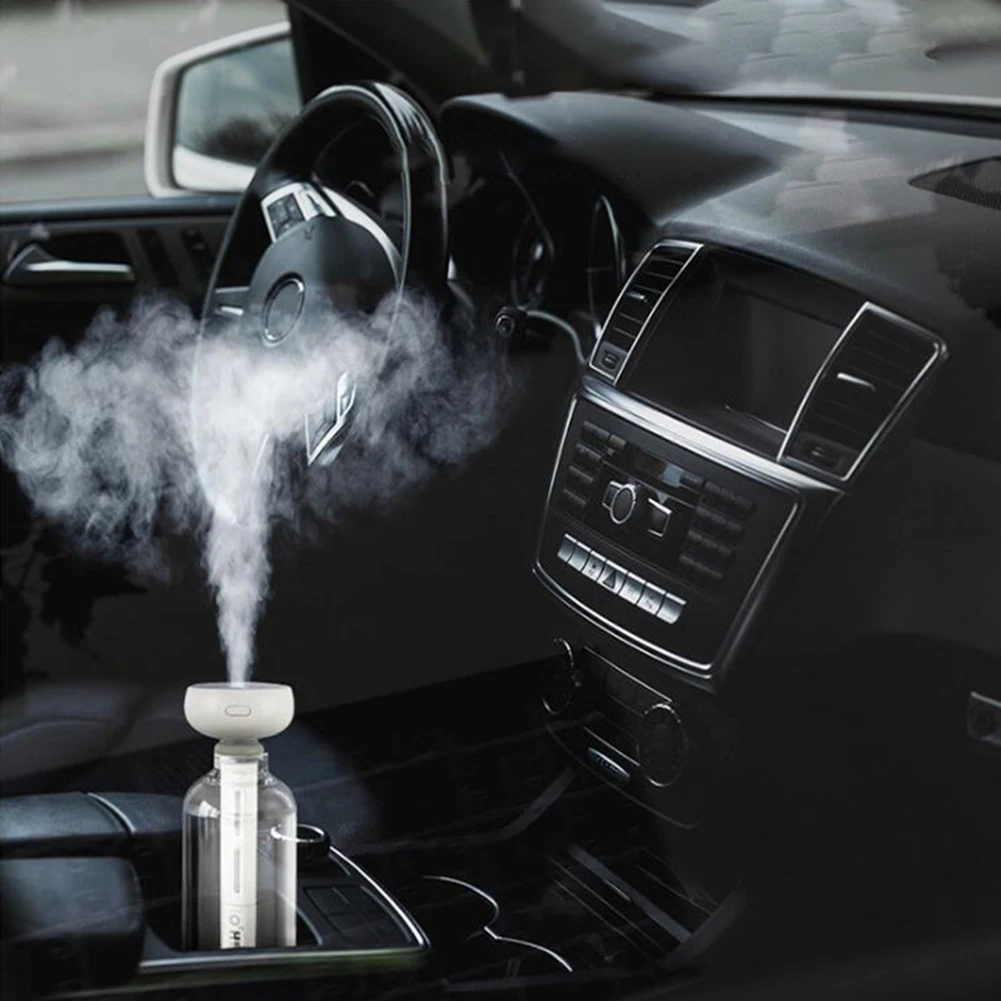 مرطب رذاذ صغير USB قابل لإعادة الشحن مع مرطب رذاذ بارد بالموجات فوق الصوتية الخفيفة لزجاجة المياه