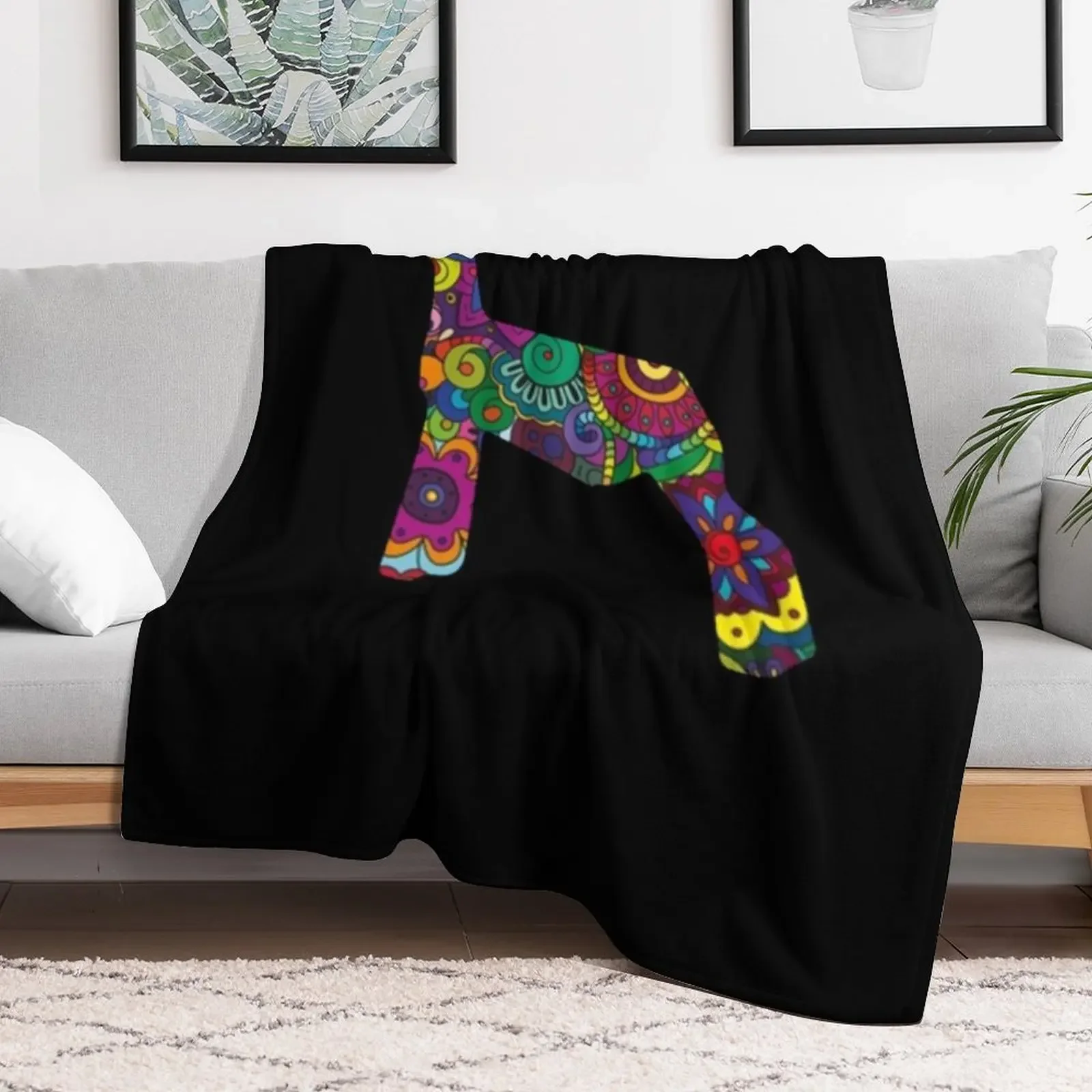 70s Floral Lamb, Livestock Show, Show Lamb Design Throw Blanket Fuzzy Plush Throw Blanket for Sofa Chair