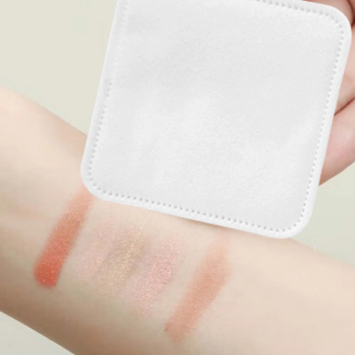 Wegwerp vierkante make-up verwijderen wattenschijfjes Gezichtsreiniging Natte toepassing Draagbare zachte nagels/lippen/ogenverwijderaar Cosmetische pads
