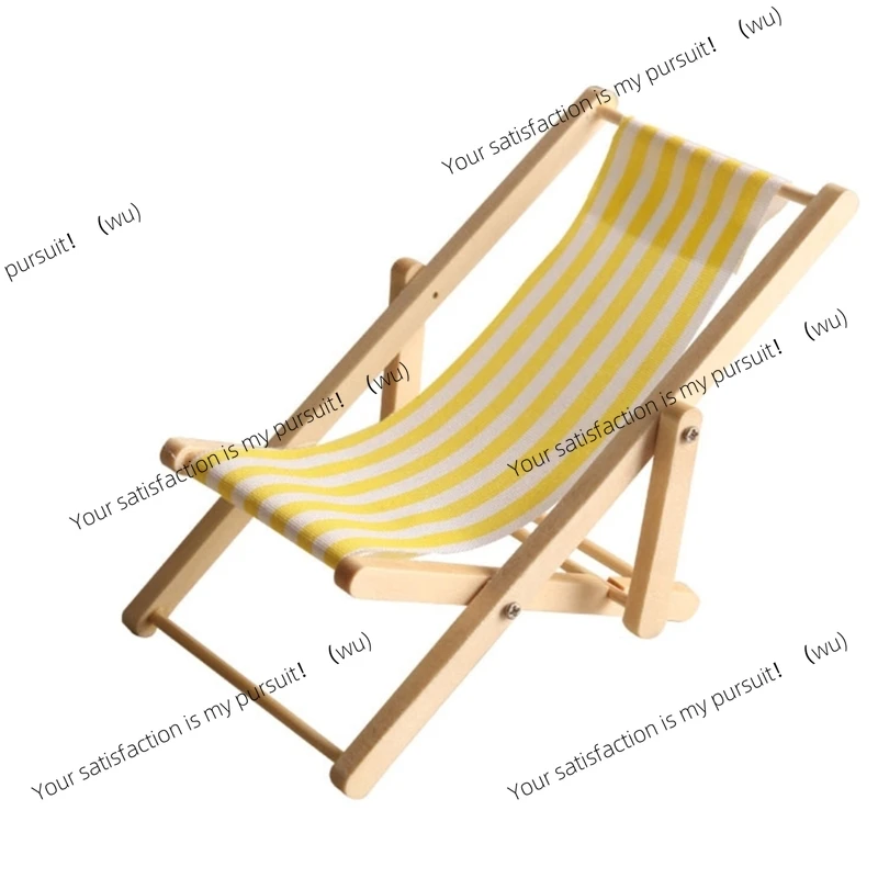 ZOCI- Beach Chair for  House Mini Lounger Model Display Deck Chair 1:12 Model